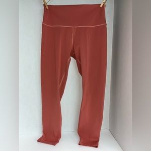 Lululemon Wunder Under Tight 25'' Peachy Orange Pink Leggings